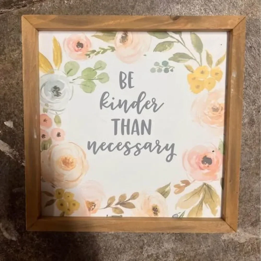 Be Kind Home Decor Floral Boho